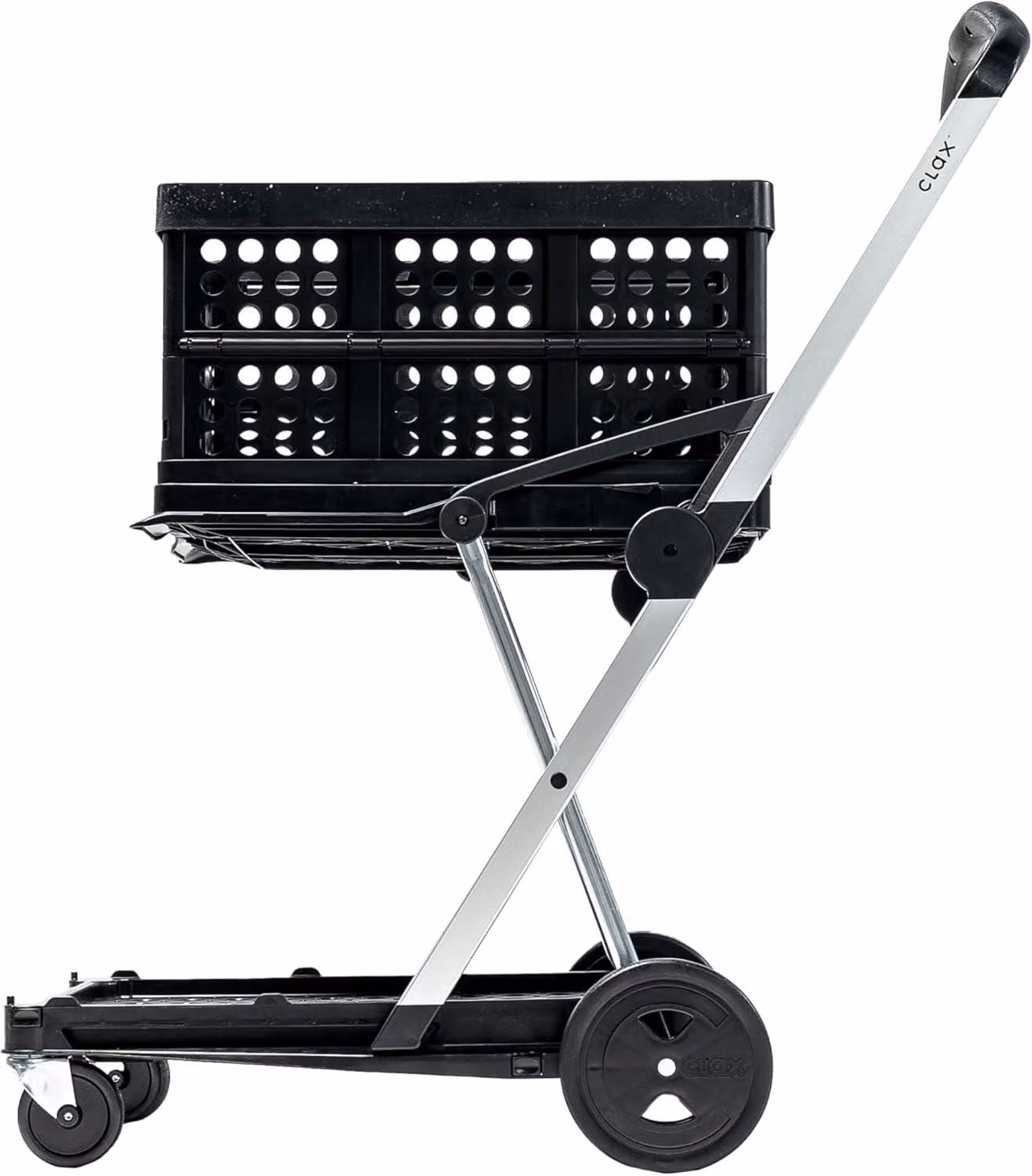Carrello pieghevole per il trasporto - Carrello di trasporto - Carrello - Carrello pieghevole - Trolley - Nero