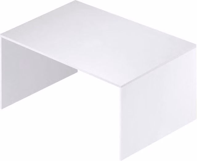 Scrivania moderna Sarmog in kit Bianco, L/P/H: 120 x 73 x 73 cm