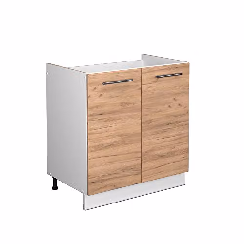Vicco Mobile lavello cucina Fame-Line, Rovere dorato, 80 cm