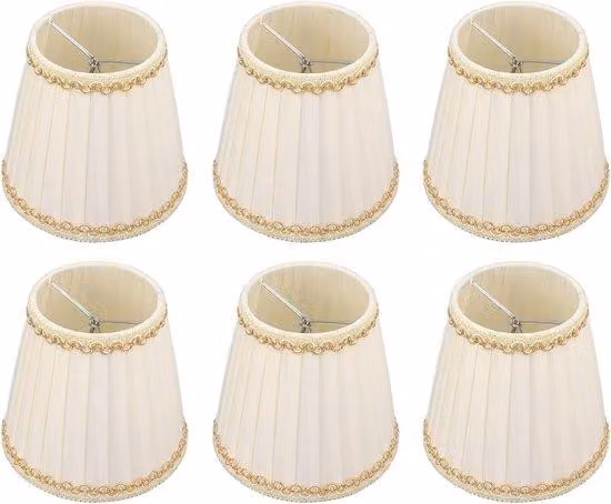 Piccoli paralumi moderni da agganciare, adatti per lampade da tavolo - Set da 6 pezzi