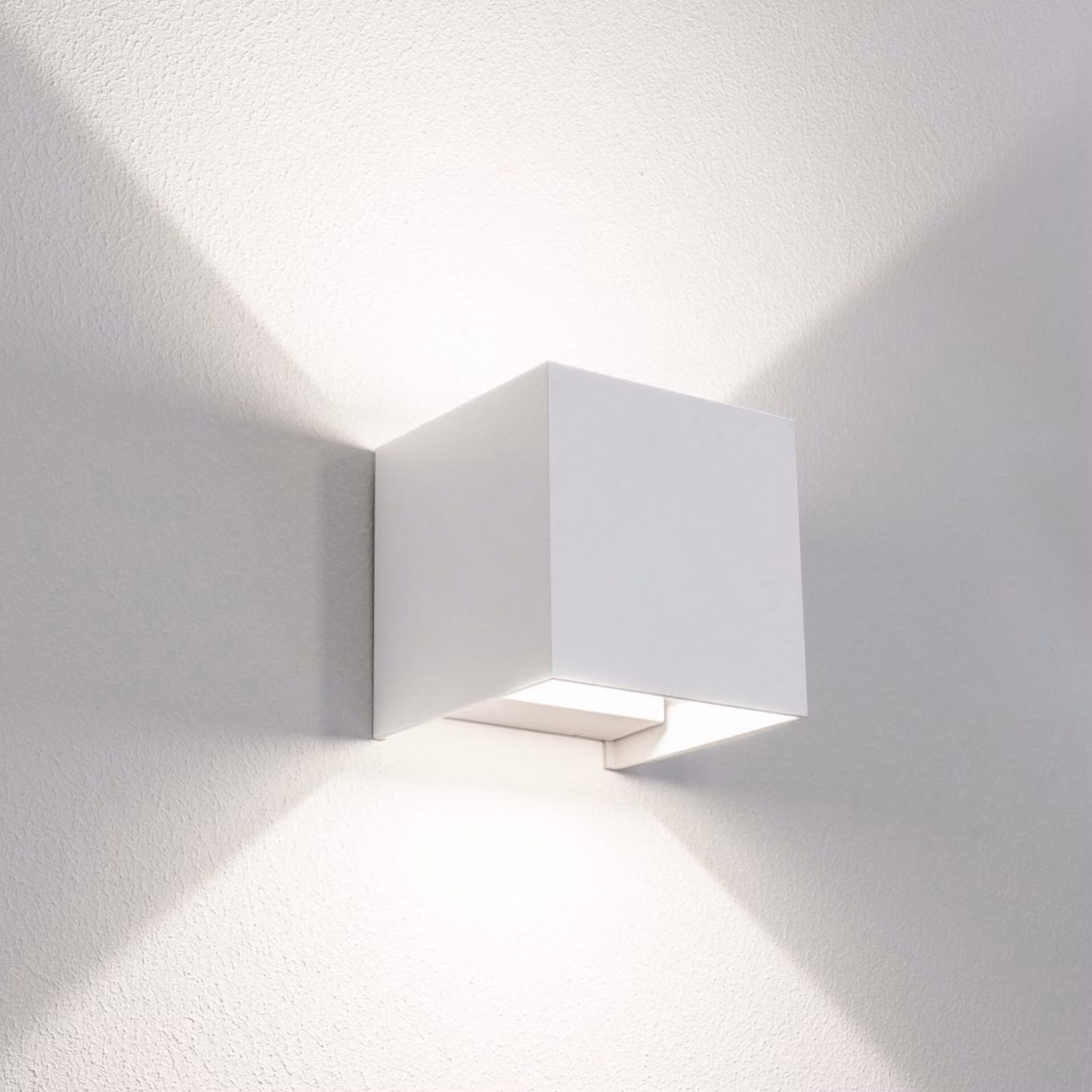 CENTURY QUADRATO, lampada da esterno a LED, illuminazione verso l'alto/verso il basso, bianca, 20 W, 3000/4000/6500 K, grado di protezione IP65