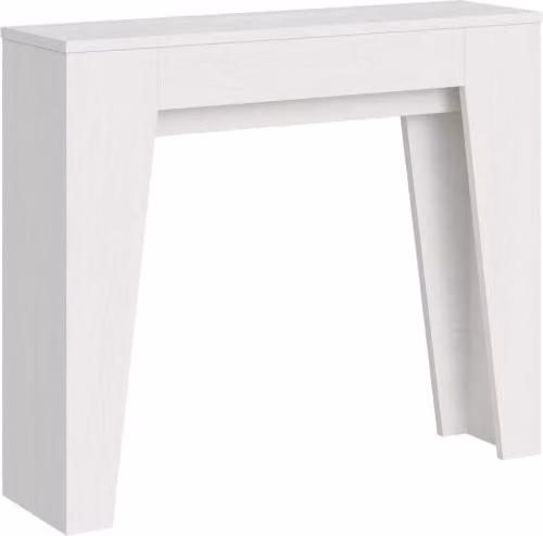Consolle allungabile 90x25/181 cm Narro Bianco Frassino