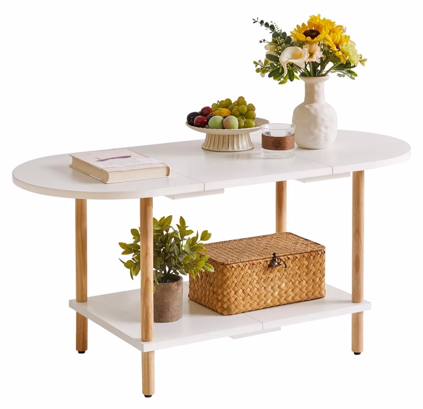 Omgoods - Tavolino ovale, ideale per piccoli spazi