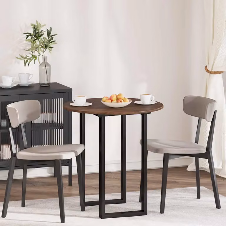 Piano del tavolo rotondo vidaXL in legno ingegnerizzato color rovere marrone, Ø 70 cm, H 1,5 cm
