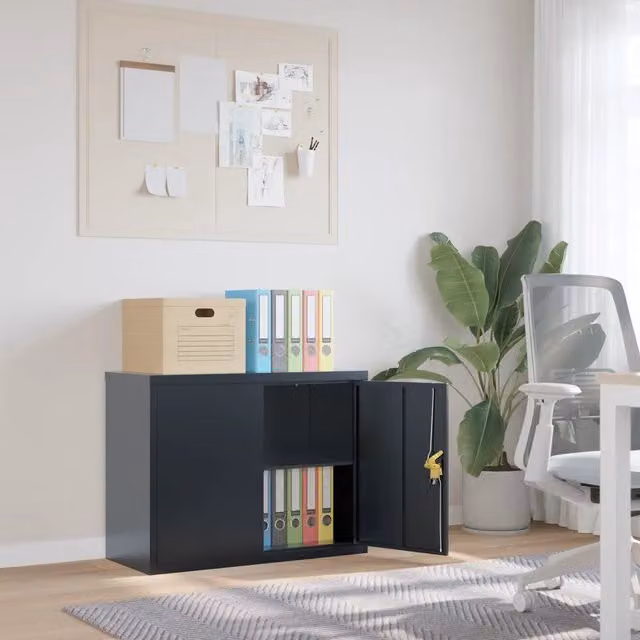 Armadio Classificatore Antracite 90x40x70 cm in Acciaio 339723