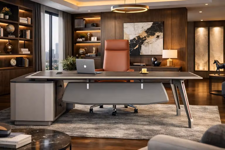 Scrivania elegante, ideale per ambienti di lavoro raffinati