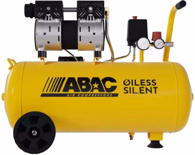 Compressore d'aria ABAC Montecarlo XT Sil 10 Yellow monofase da 50 litri 1HP 0,75kW