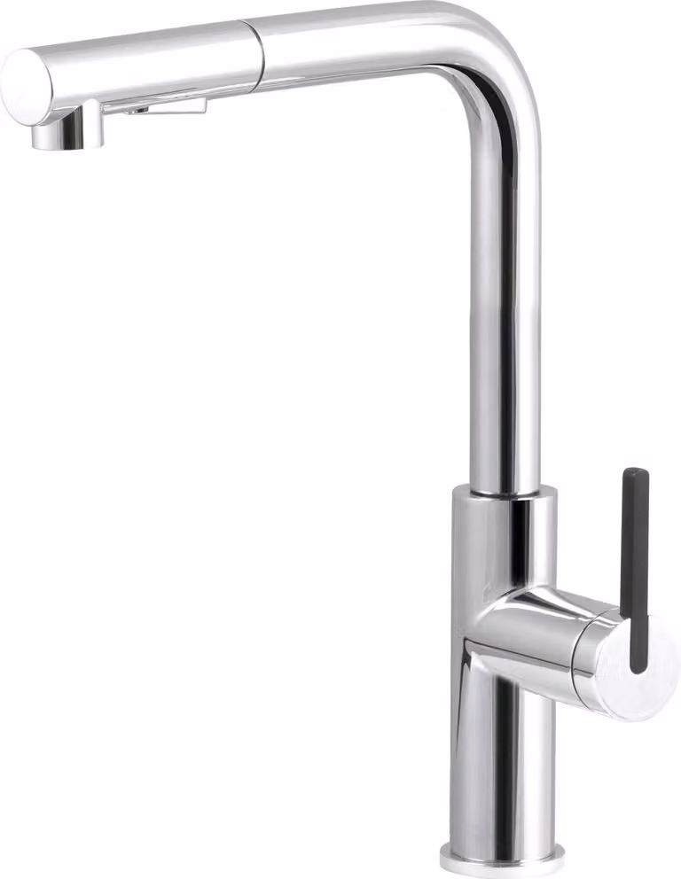 Kitchen faucet with pull-out spout
