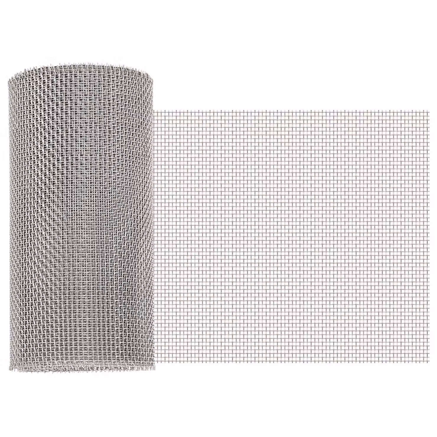 Rete per schermatura vidaXL in acciaio inossidabile Argento L: 20 cm, H: 200 cm