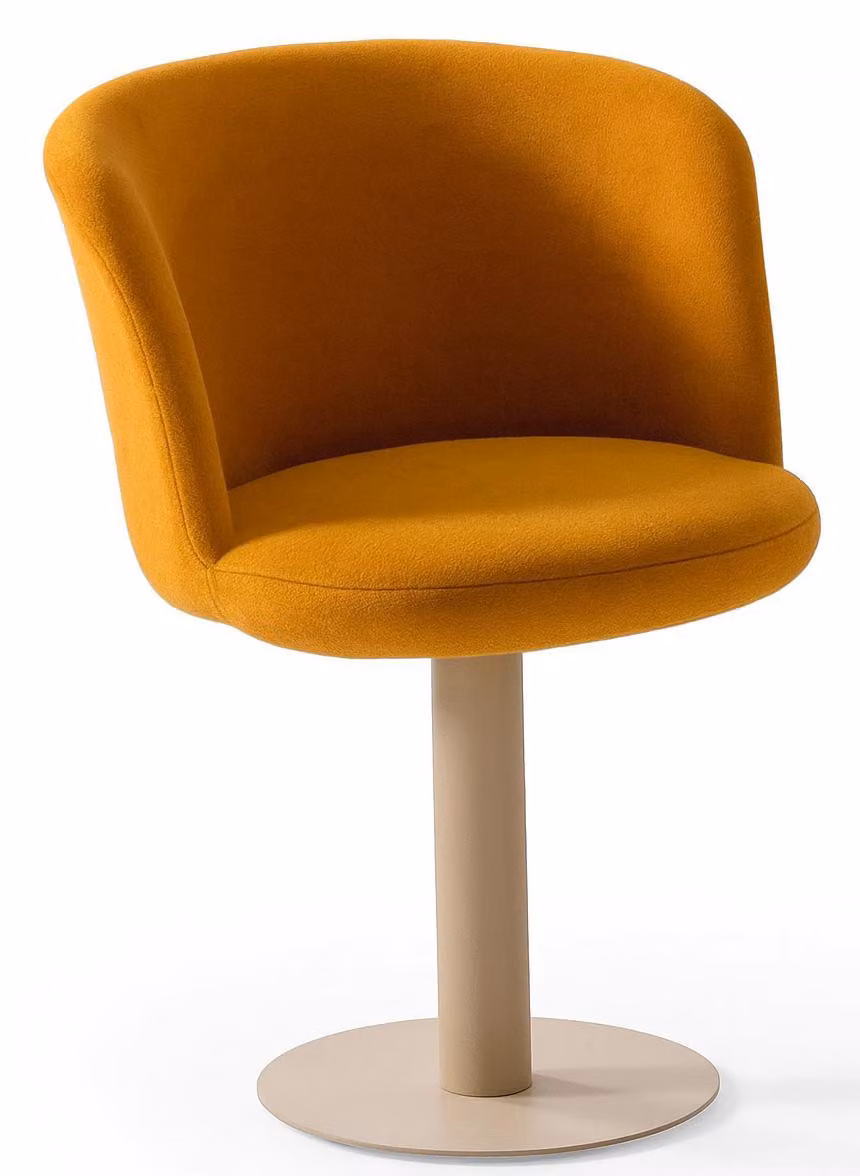 Oranger Esszimmerstuhl Stilvolle Küchenstühle Designer Textilbezug