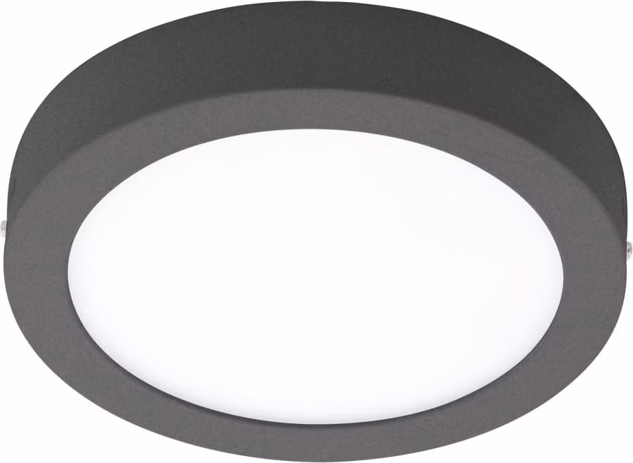 EGLO Lampada da parete/soffitto per esterni LED Agrolis-C 16,5 W Round Nero