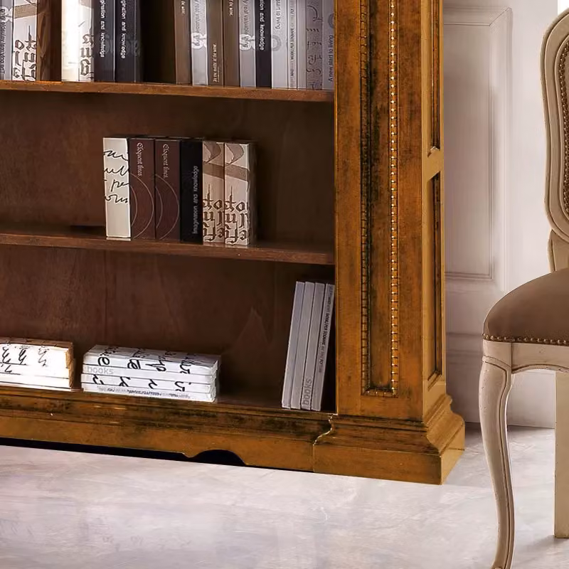 Libreria classica in legno con 5 ripiani Mobili 2G marrone L: 160 cm, P: 43 cm, H: 206 cm – 3