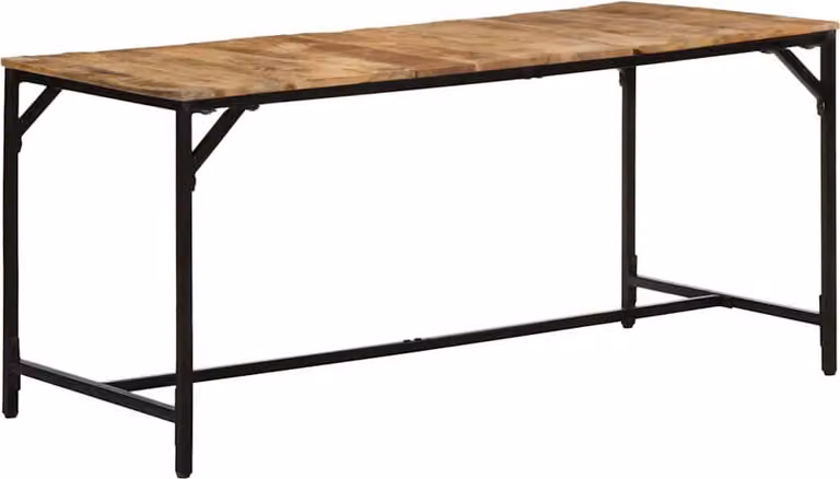 Maison Exclusive - Tavolo da pranzo 160x80x75 cm, legno massello di mango grezzo