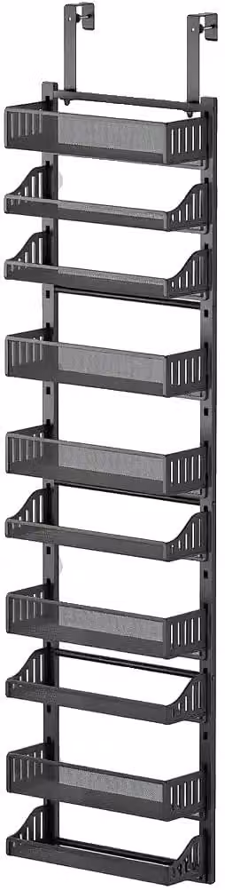 Organizzatore per cassetti, con 10 scomparti, cesti regolabili, colore nero