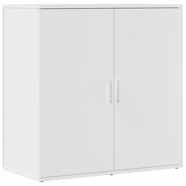Credenza Bianca 79x38x80 cm in Legno Multistrato