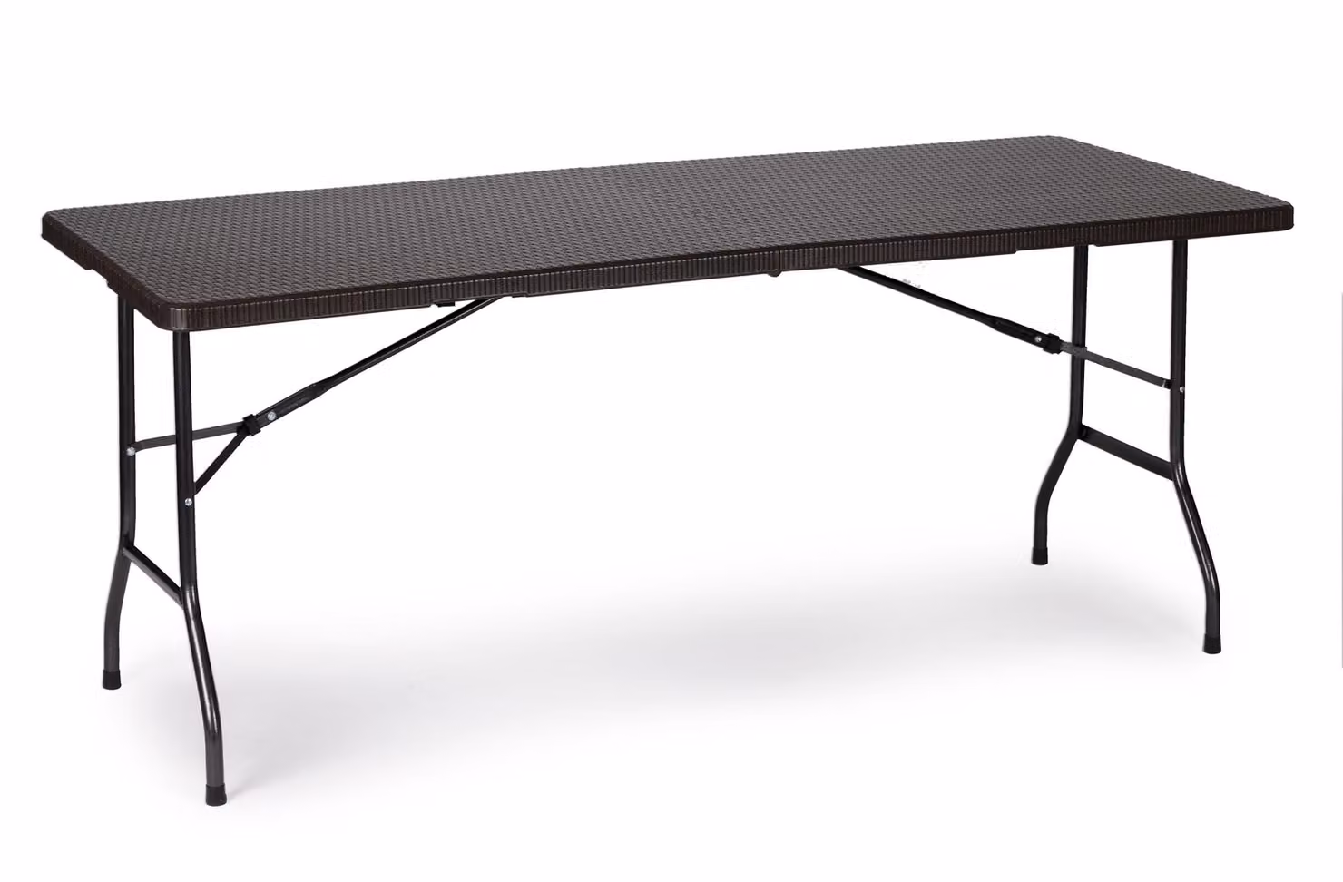 Tavolo da catering pieghevole da giardino per banchetti, 180 cm, in rattan, MultiGarden