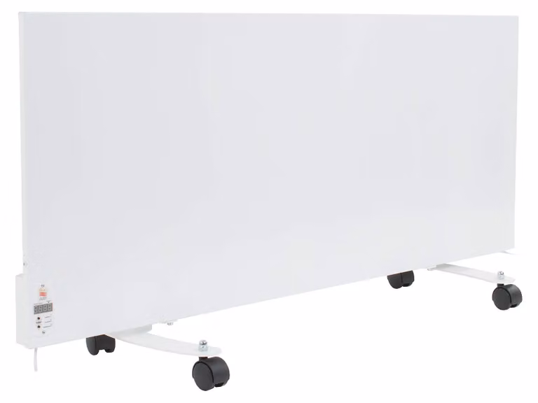 Pannello riscaldante a infrarossi - 1000 W - Rosso - Termostato digitale - Riscaldamento a parete