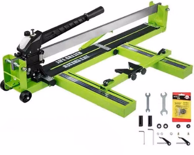 Tagliapiastrelle manuale, portata 1000 mm, con laser a infrarossi, cuscinetti a sfera, professionale