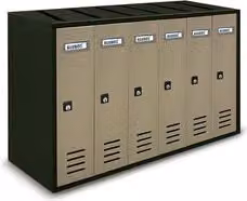 Cassetta postale condominiale CUBO a 6 posti, colore Sabbia, L: 63 cm, P: 25 cm, H: 38,5 cm