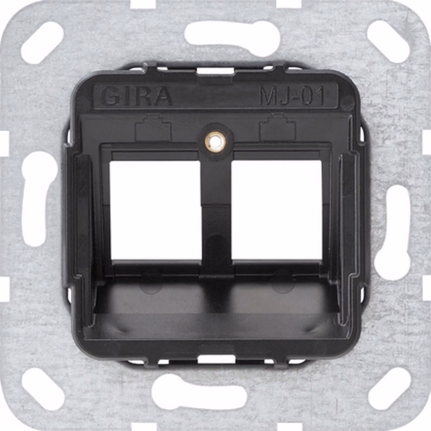 Gira Modular Jack 1 Anello di supporto da incasso a 2 prese 560100