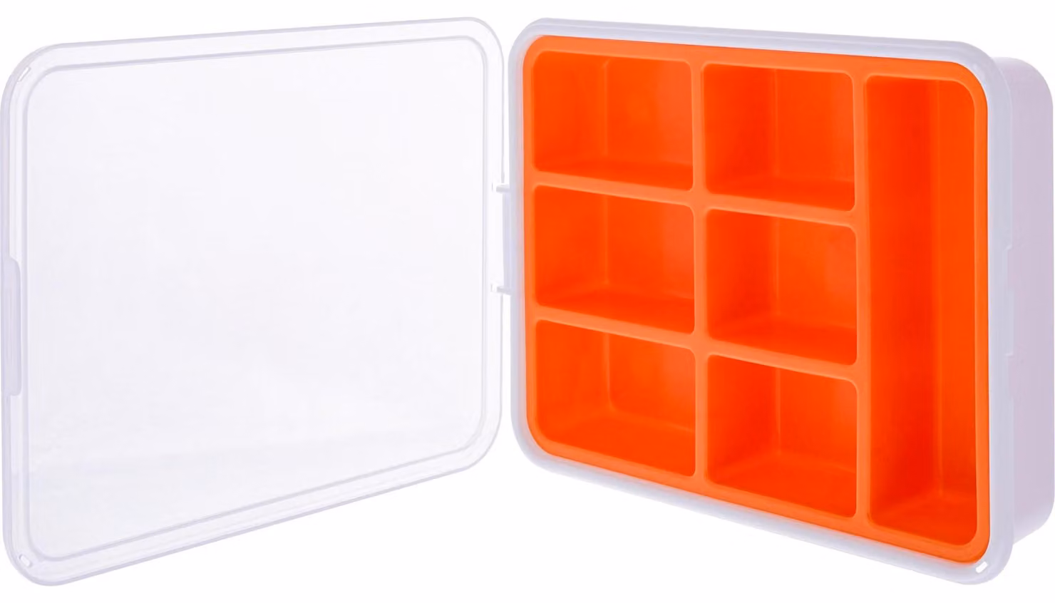 InLine® Cassetta per minuteria, 7 scomparti, dimensioni: 180x140x40 mm, arancione