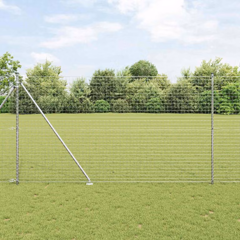 Palo della recinzione 52 pcs Grigio 3,2 x 3,2 x 225 cm