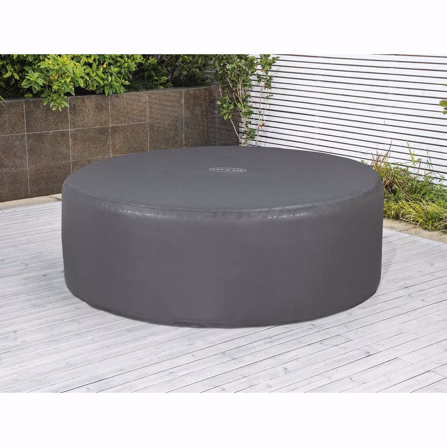 Copertura termica Bestway in PVC e POM grigia per piscina rotonda diametro 196 cm