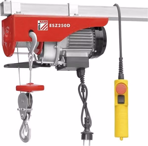 Holzmann ESZ250D 230V Verricello elettrico, dispositivo di sollevamento 125/250 kg