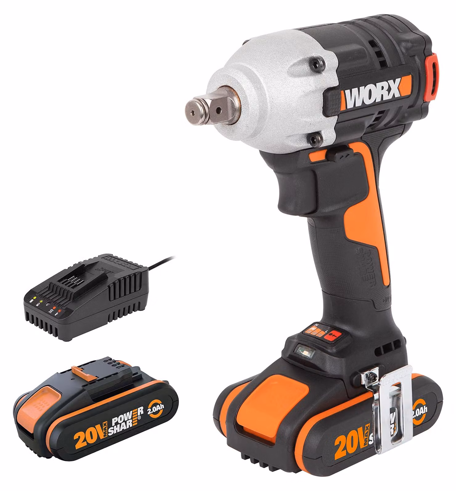 WORX WX272, avvitatore a percussione a batteria da 20V, completo di batteria, caricabatterie e custodia