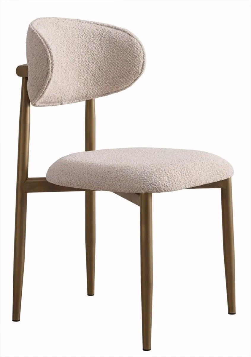 Sedia, stile moderno, soggiorno, beige, marrone, elegante, confortevole, minimalista