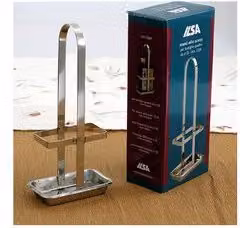 Porta condimenti Ilsa in acciaio inossidabile color argento per bottiglie da 250 ml