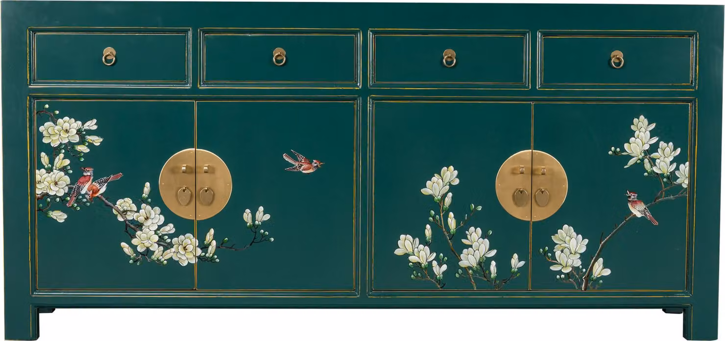 Fine Asianliving Cassettiera cinese Credenza cinese Armadietti cinesi Mobile cinese Mobile orientale asiatico 180x85x40