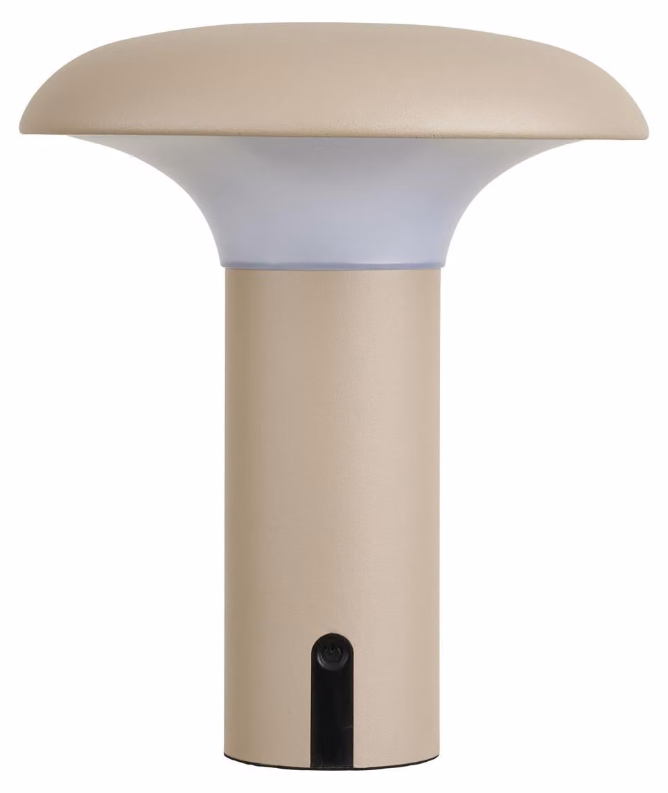 Lampada LED solare ricaricabile Ramsey in PP beige ø18 cm
