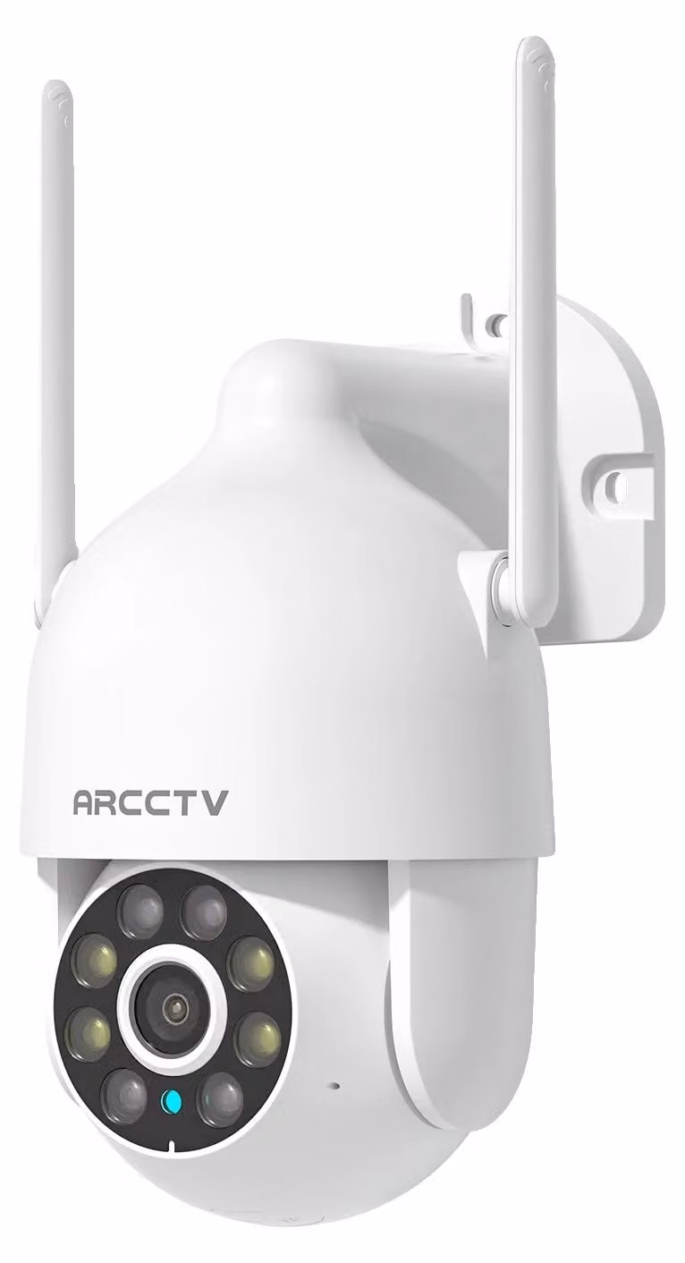 Telecamera di sicurezza, risoluzione 2304 x 1296P, impermeabile, angolo di visione 85°, audio bidirezionale, tracciamento intelligente