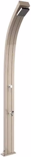 Doccia Solare in Alluminio Spring Top Line Arkema Design con Miscelatore e Lavapiedi Colore Oro Rosa CV-A120-TL/1100