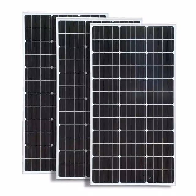 Pannello solare, potenza 100W, materiale di vetro, 3 pannelli solari