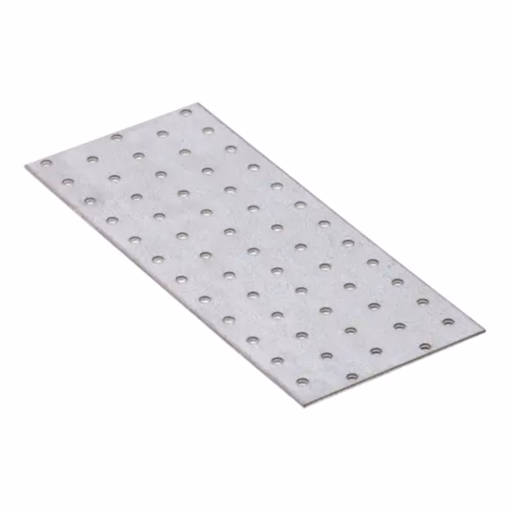 Piastra perforata 240 x 100 x 2,00 mm Connettore piatto Connettore in legno zincato