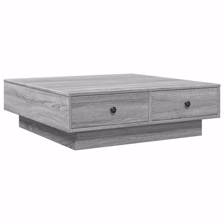 Tavolino da Salotto Grigio Sonoma 90x90x28 cm Legno Multistrato