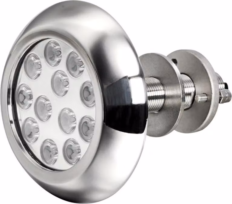 Lampada LED subacquea 12×3W blu, acciaio AISI 316, IP68 Osculati 13.299.00