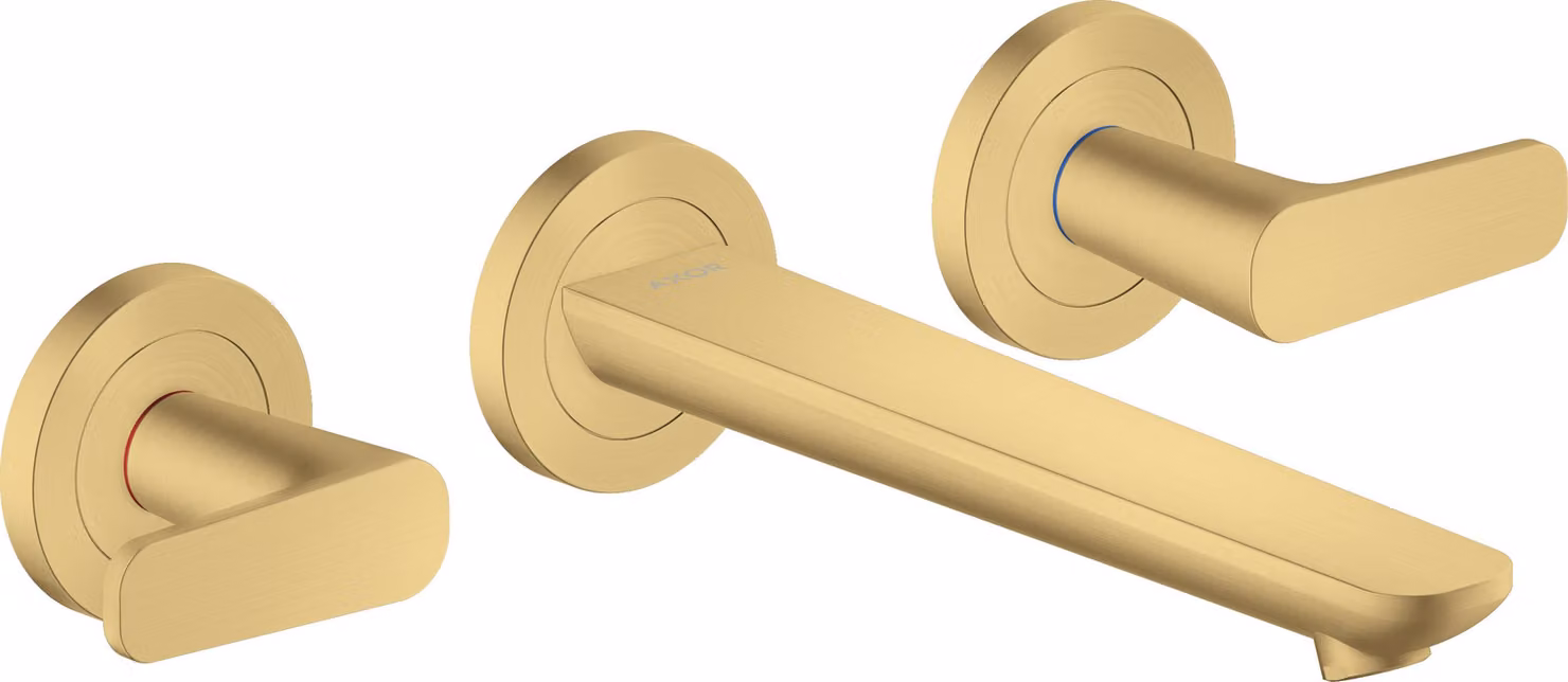 hansgrohe AXOR Citterio C robinetterie de lavabo 3 trous encastrée pour montage mural, bec 195mm, 49070250, 49070250
