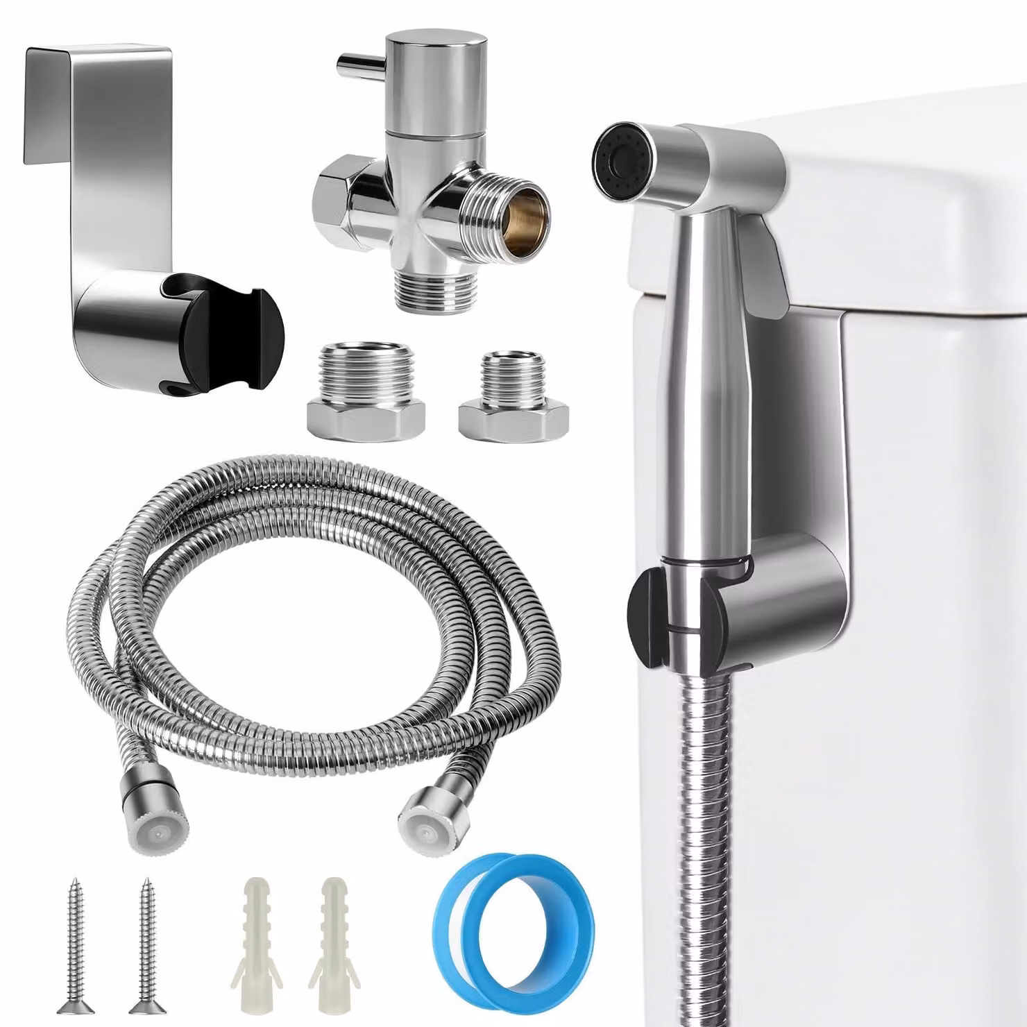 Kit per doccia bidet portatile in acciaio inossidabile per l'igiene personale