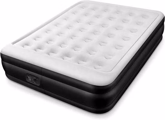 Gonfiaggio elettrico – Materasso ad aria a doppio strato – Comodo materasso gonfiabile per la notte – Adatto per uso interno ed esterno – Ideale per gli ospiti, il campeggio e le vacanze – Materasso gonfiabile Stevia