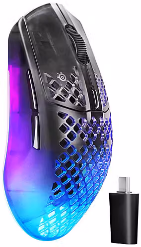 Mouse Wireless SteelSeries Aerox 3 WL Gen 2, 26000 DPI, Black e Multicolour
