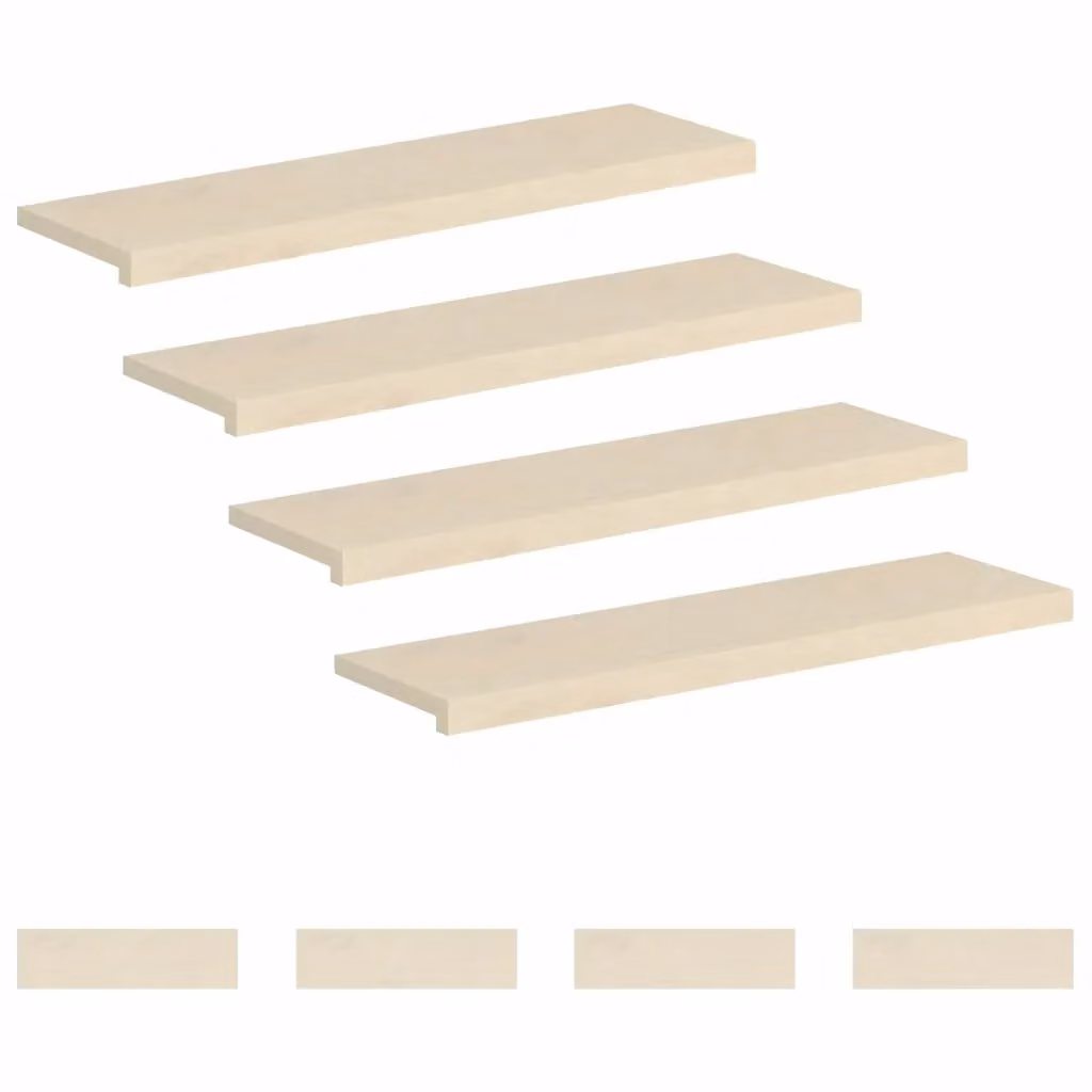 Set di 8 gradini per scale vidaXL in legno effetto rovere bianco, L 90 x P 30 x H 2 cm – 2