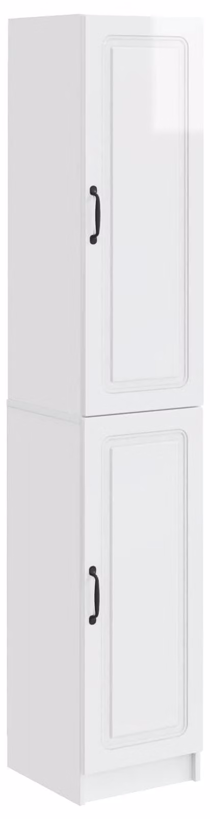 Set di armadi 2 pcs Bianco Lucido Legno ingegnerizzato