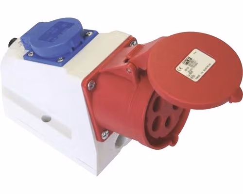 Presa a muro CSN 5x16A, rosso