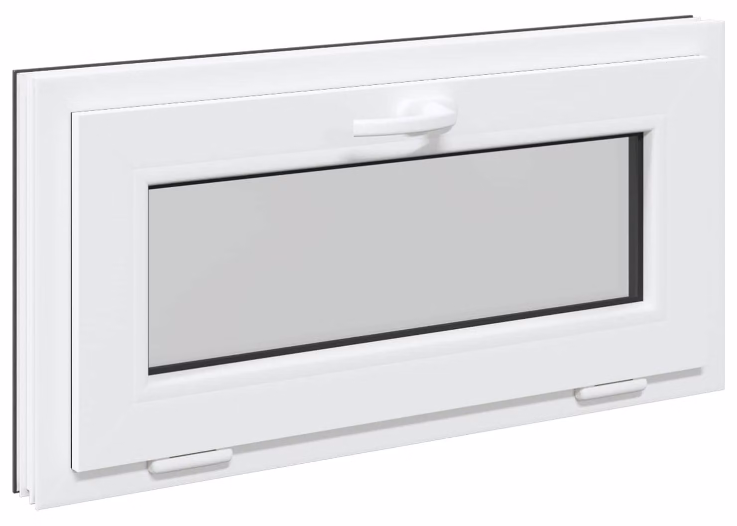 Finestra per Soffitta RISOR 80 x 40 cm PVC e Vetro Antracite