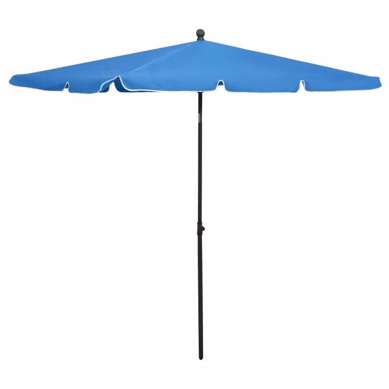 Maison Exclusive - Ombrellone con palo 210x140 cm, azzurro