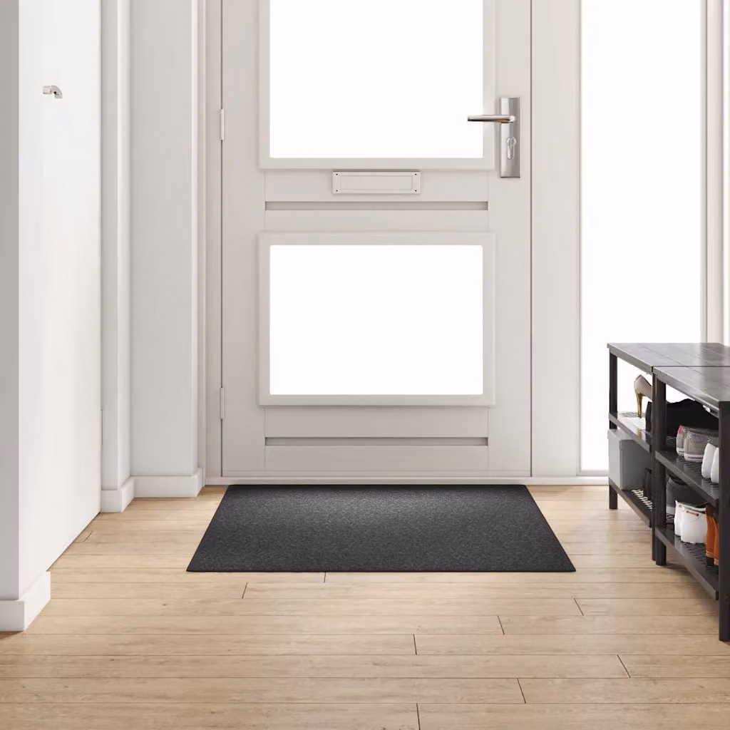 Runner in moquette vidaXL Grigio antracite, L 100 cm x P 150 cm, 100% polipropilene, antiscivolo e lavabile