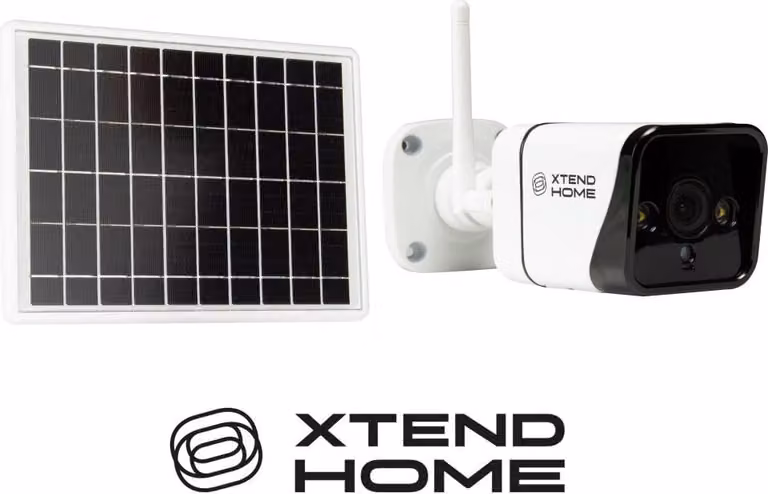 Xtend Home SO100/ Telecamera solare/ 1080p/ 4mm/ Wi-Fi/ IP65/ IR fino a 15m/ Tuya SK e SK